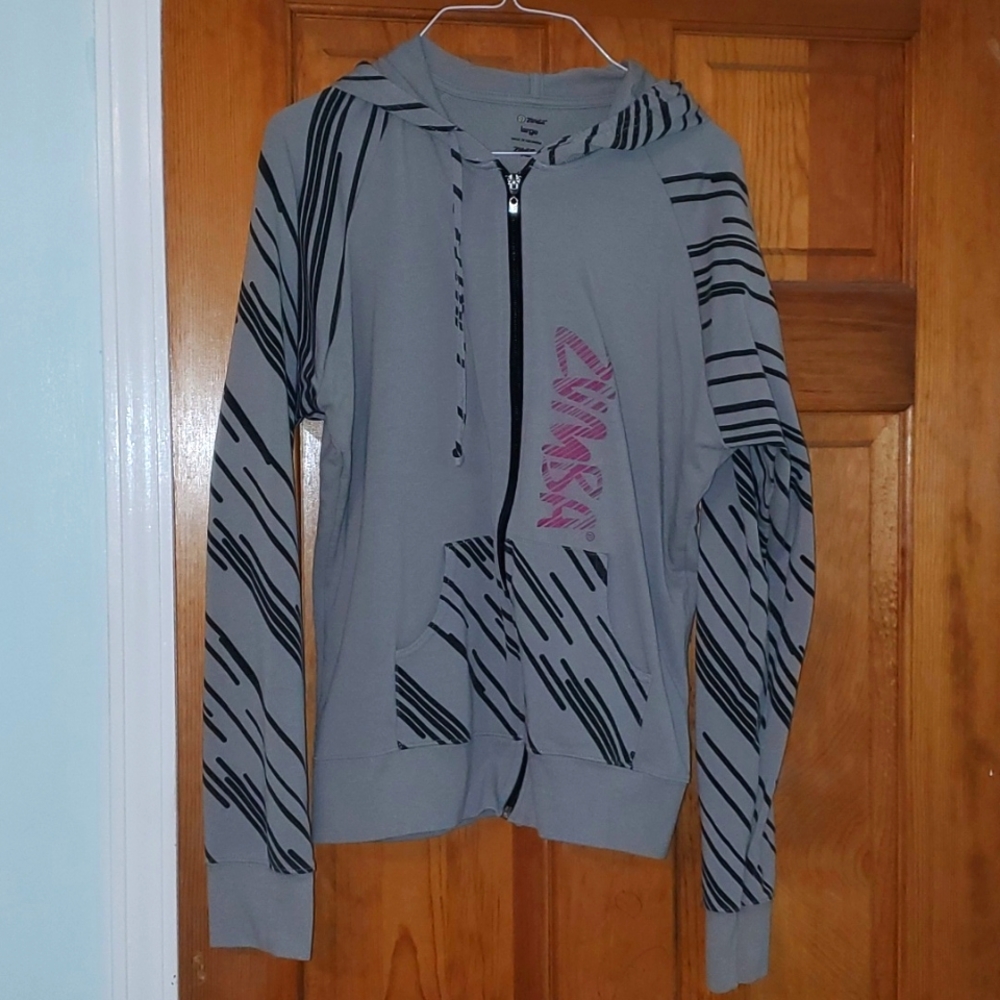 Zumba zip up sweatershirt